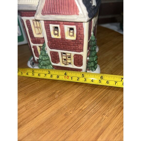 Dickensville Christmas Village 3 Story Brick House 1990 Rex & Lee NOMA With Box - Picture 8 of 9